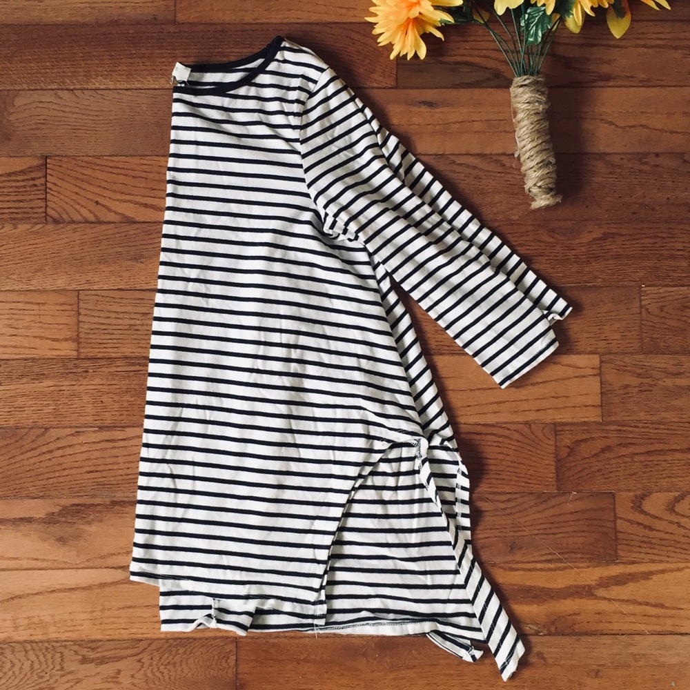 Umgee Navy Striped Tunic
